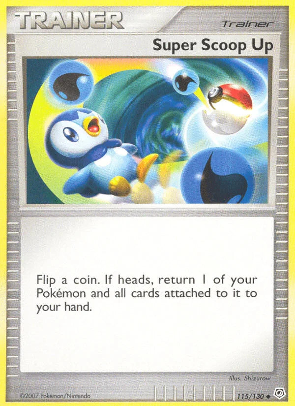 115, Diamond & Pearl: Base Set, Item, Normal, Reverse Holofoil, Uncommon Super Scoop Up (115/130) [Diamond & Pearl: Base Set] - Trading Card World