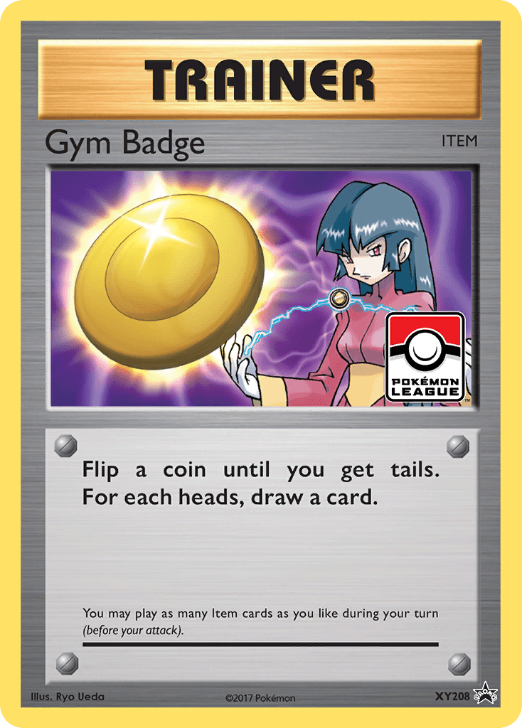 Holofoil, Item, Promo, XY208, XY: Black Star Promos Gym Badge (XY208) (Sabrina) [XY: Black Star Promos] - Trading Card World