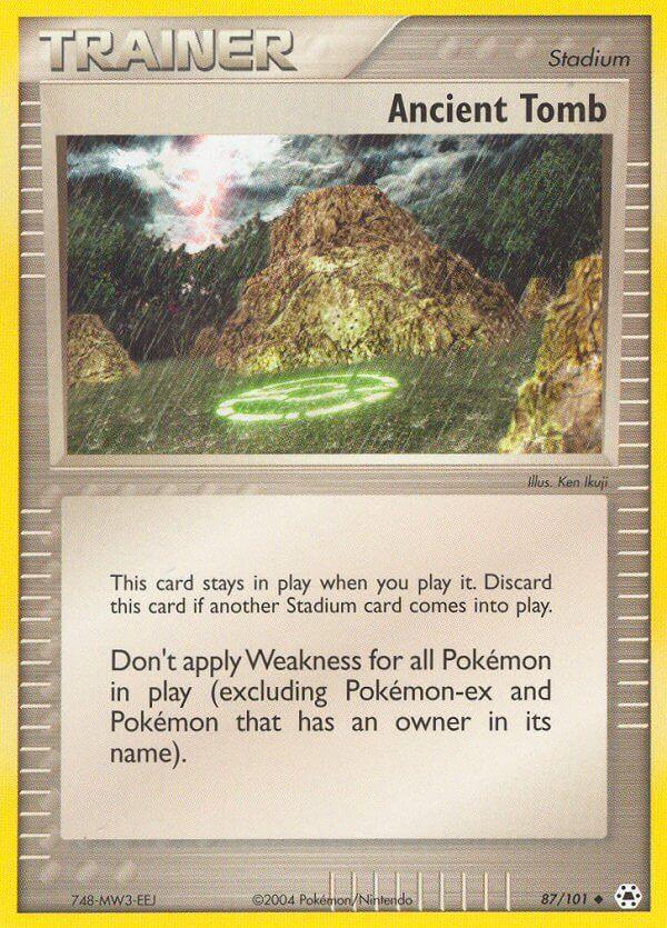 87, EX: Battle Stadium, Normal, Stadium, Uncommon Ancient Tomb (87/101) [EX: Battle Stadium] - Trading Card World