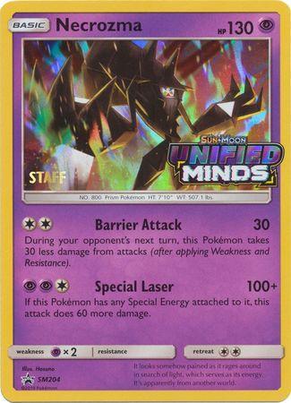 Black Star Promo, Holofoil, Psychic, Psychic[×2], SM204, Sun & Moon: Black Star Promos Necrozma (SM204) (Staff Prerelease Promo) [Sun & Moon: Black Star Promos] - Trading Card World