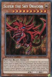 1st Edition, Divine, Divine-Beast, Effect Monster, Secret Rare, Speed Duel: Battle City Box Slifer the Sky Dragon [SBCB-EN201] Secret Rare - Trading Card World