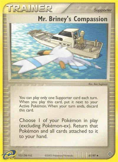 87, EX: Dragon, Normal, Reverse Holofoil, Supporter, Uncommon Mr. Briney's Compassion (87/97) [EX: Dragon] - Trading Card World