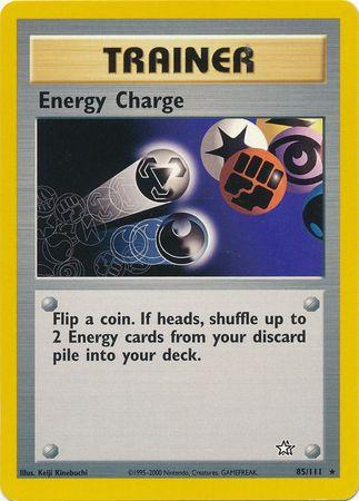 85, Item, Neo Genesis Unlimited, Normal, Rare Energy Charge (85/111) [Neo Genesis Unlimited] - Trading Card World