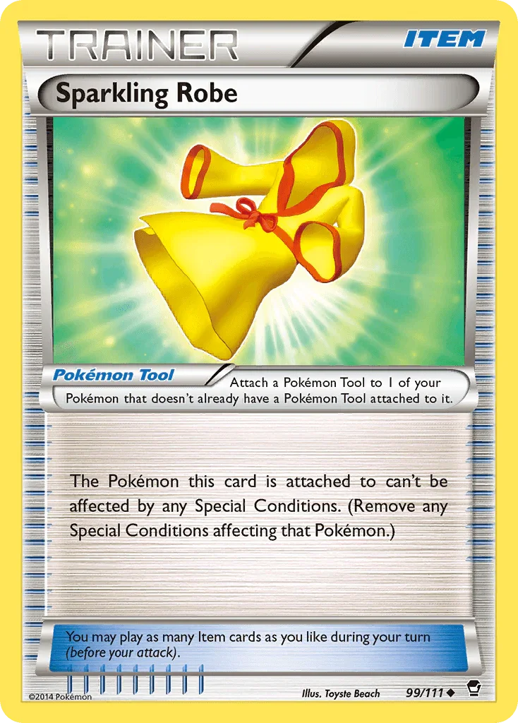 99, Item, Normal, Reverse Holofoil, Uncommon, XY: Furious Fists Sparkling Robe (99/111) [XY: Furious Fists] - Trading Card World
