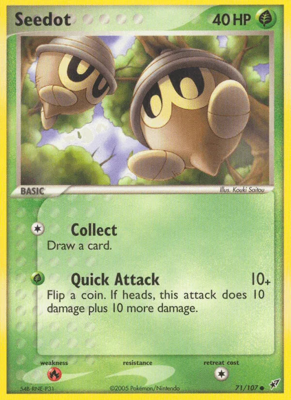 71, Common, EX: Deoxys, Fire[×2], Grass, Normal Seedot (71/107) [EX: Deoxys] - Trading Card World