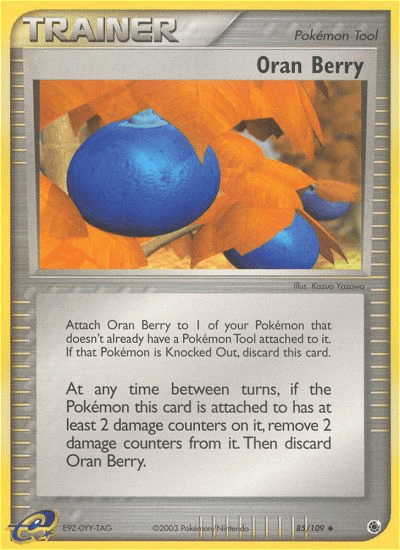 85, EX: Ruby & Sapphire, Item, Normal, Reverse Holofoil, Uncommon Oran Berry (85/109) [EX: Ruby & Sapphire] - Trading Card World