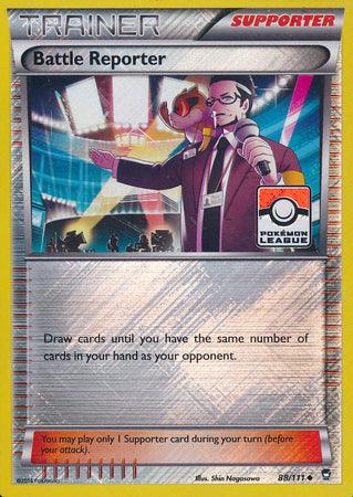 88, Promo, Reverse Holofoil, Supporter, XY: Furious Fists Battle Reporter (88/111) (League Promo) [XY: Furious Fists] - Trading Card World