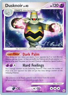 Colorless[-20], Darkness[+30], Normal, Psychic, Rare, World Championships 2010 Dusknoir LV.42 (2/130) (Boltevoir - Michael Pramawat) [World Championships 2010] - Trading Card World