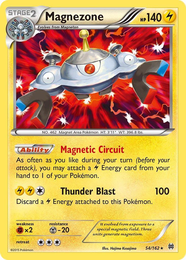 54, Fighting[×2], Lightning, Metal[-20], Normal, Rare, XY: BREAKthrough Magnezone (54/162) (Theme Deck Exclusive) [XY: BREAKthrough] - Trading Card World