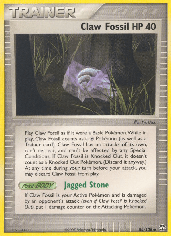84, Common, EX: Power Keepers, Item, Normal Claw Fossil (84/108) [EX: Power Keepers] - Trading Card World