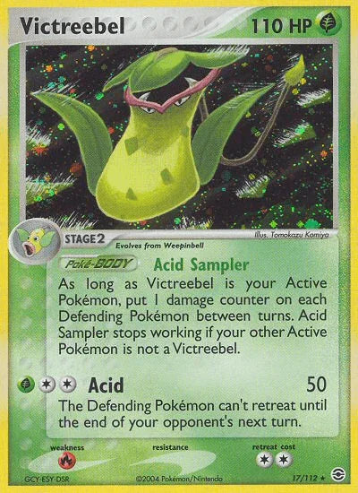 17, EX: FireRed & LeafGreen, Fire[×2], Grass, Holo Rare, Holofoil, Reverse Holofoil Victreebel (17/112) [EX: FireRed & LeafGreen] - Trading Card World