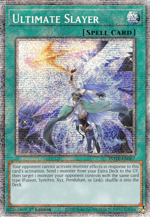 1st Edition, Normal Spell, Power of the Elements, Spell, Starlight Rare, Unlimited Ultimate Slayer [POTE-EN067] Starlight Rare - Trading Card World