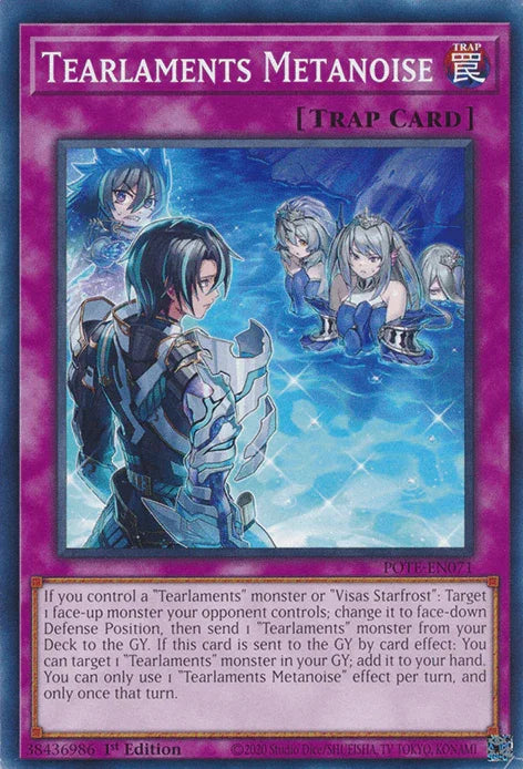 1st Edition, Common, Normal Trap, Power of the Elements, Trap, Unlimited Tearlaments Metanoise [POTE-EN071] Common - Trading Card World