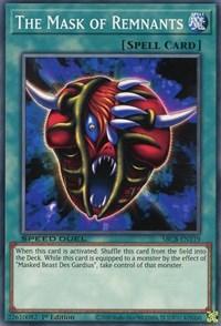 1st Edition, Common, Normal Spell, Speed Duel: Battle City Box, Spell The Mask of Remnants [SBCB-EN119] Common - Trading Card World