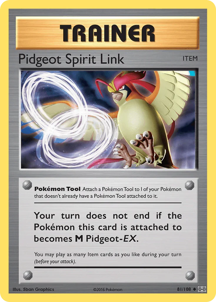 81, Item, Normal, Reverse Holofoil, Uncommon, XY: Evolutions Pidgeot Spirit Link (81/108) [XY: Evolutions] - Trading Card World