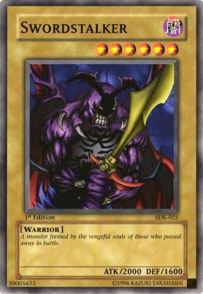1st Edition, Common, Dark, Normal Monster, Starter Deck: Kaiba, Unlimited, Warrior Swordstalker [SDK-025] Common - Trading Card World