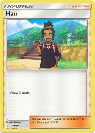 23, Normal, Promo, Sun & Moon: Trainer Kit - Alolan Raichu, Supporter Hau (23/30) [Sun & Moon: Trainer Kit - Alolan Raichu] - Trading Card World