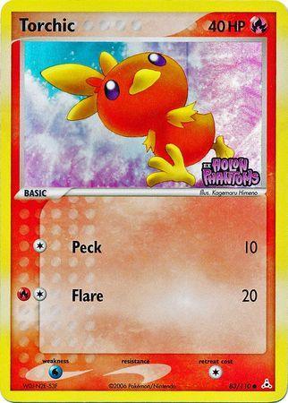 83, Common, EX: Holon Phantoms, Fire, Reverse Holofoil, Water[×2] Torchic (83/110) (Stamped) [EX: Holon Phantoms] - Trading Card World