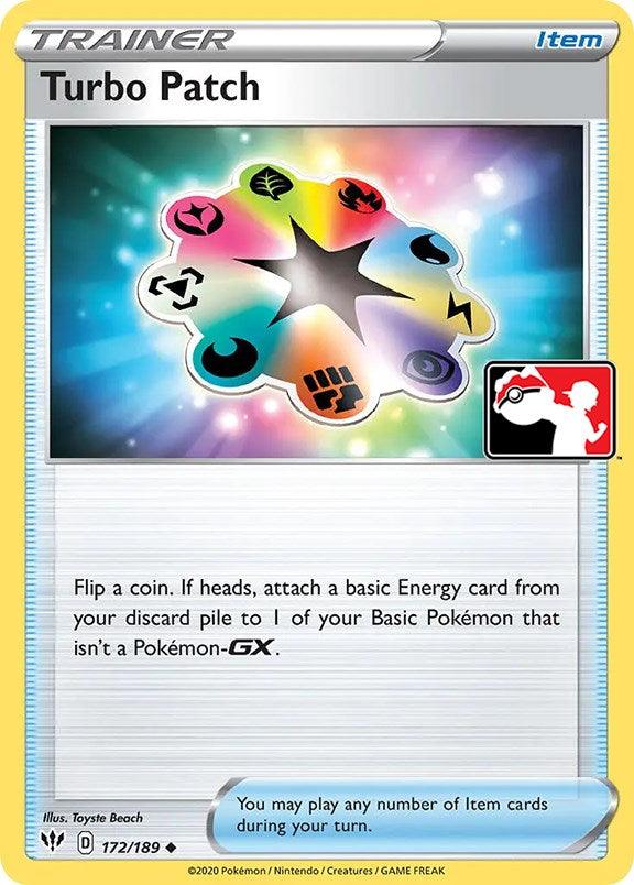 172, Holofoil, Item, Normal, Prize Pack Series One, Uncommon Turbo Patch (172/189) [Prize Pack Series One] - Trading Card World