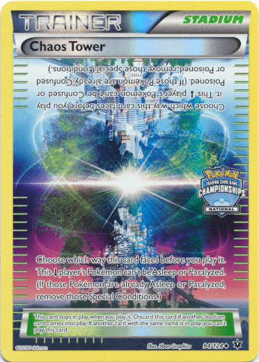 94, Holofoil, Stadium, Uncommon, XY: Fates Collide Chaos Tower (94/124) (National Championship Promo) [XY: Fates Collide] - Trading Card World