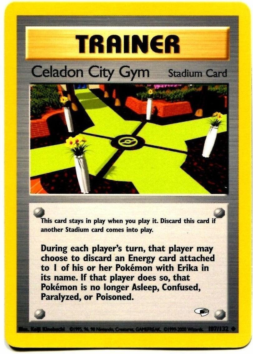 Gym Heroes Unlimited, Normal, Stadium, Uncommon Celadon City Gym (107/132) [Gym Heroes Unlimited] - Trading Card World