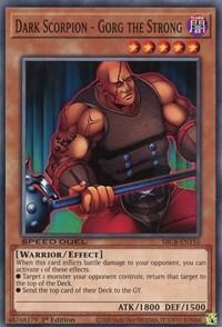 1st Edition, Common, Dark, Effect Monster, Speed Duel: Battle City Box, Warrior Dark Scorpion - Gorg the Strong [SBCB-EN155] Common - Trading Card World