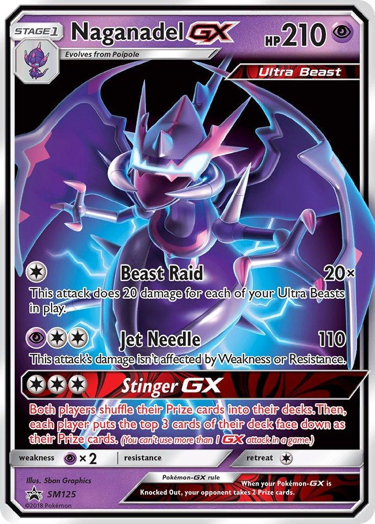 Black Star Promo, Holofoil, Psychic, Psychic[×2], SM125, Sun & Moon: Black Star Promos Naganadel GX (SM125) [Sun & Moon: Black Star Promos] - Trading Card World