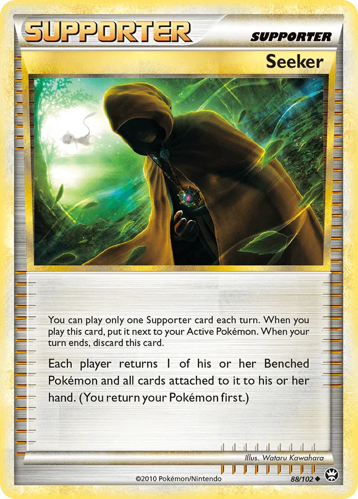 88, HeartGold & SoulSilver: Triumphant, Normal, Reverse Holofoil, Supporter, Uncommon Seeker (88/102) [HeartGold & SoulSilver: Triumphant] - Trading Card World