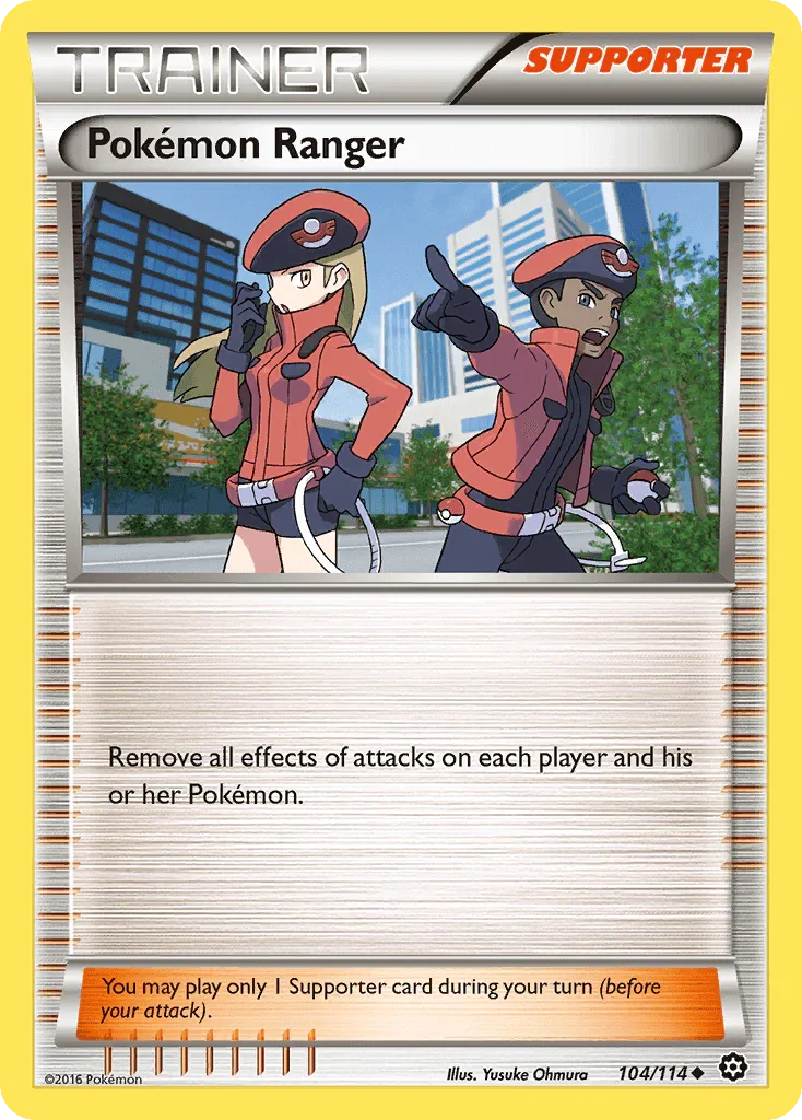 Normal, Reverse Holofoil, Supporter, Uncommon, XY: Steam Siege Pokemon Ranger (104/114) [XY: Steam Siege] - Trading Card World