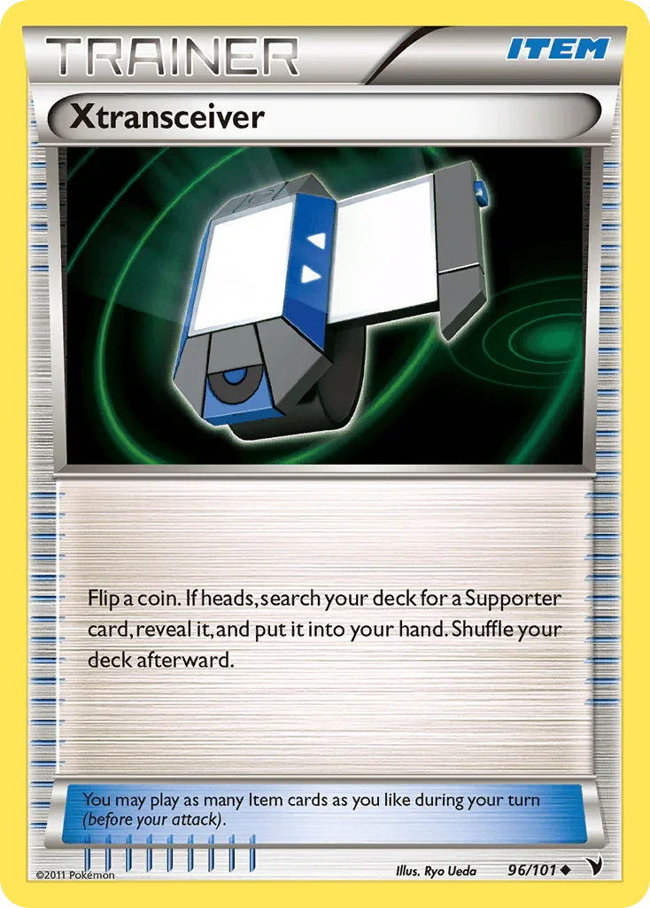 96, Black & White: Noble Victories, Item, Normal, Reverse Holofoil, Uncommon Xtransceiver (96/101) [Black & White: Noble Victories] - Trading Card World