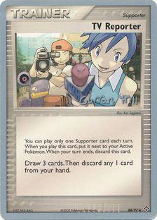 88, Normal, Supporter, Uncommon, World Championships 2005 TV Reporter (88/97) (Bright Aura - Curran Hill's) [World Championships 2005] - Trading Card World