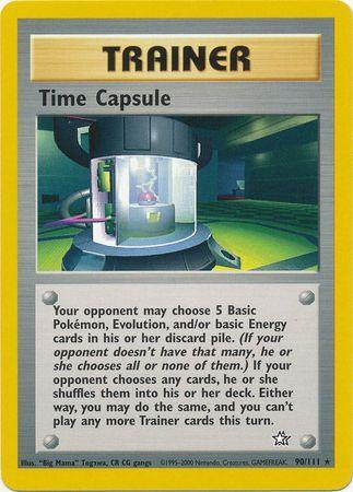 90, Neo Genesis Unlimited, Normal, Rare, Trainer Time Capsule (90/111) [Neo Genesis Unlimited] - Trading Card World