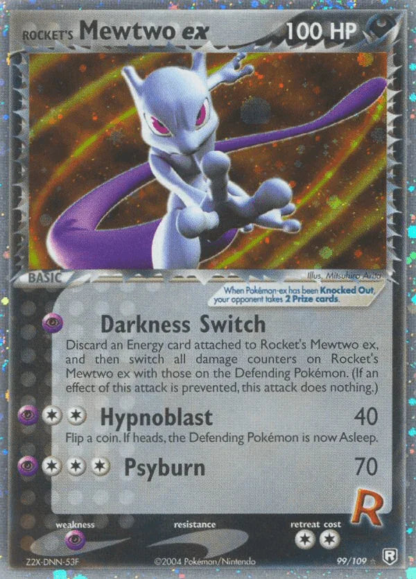 99, Darkness, EX: Team Rocket Returns, Holofoil, Psychic[×2], Ultra Rare Rocket's Mewtwo ex (99/109) [EX: Team Rocket Returns] - Trading Card World