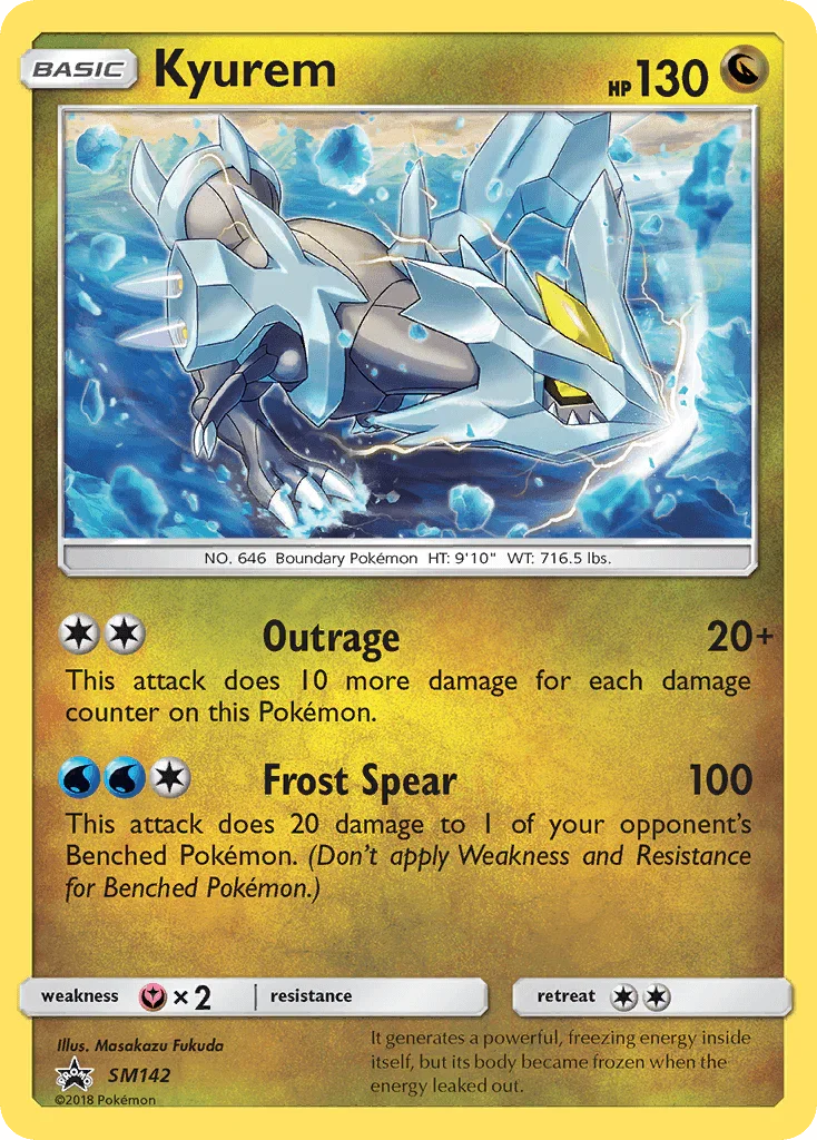 Black Star Promo, Dragon, Fairy[×2], Holofoil, SM142, Sun & Moon: Black Star Promos Kyurem (SM142) [Sun & Moon: Black Star Promos] - Trading Card World