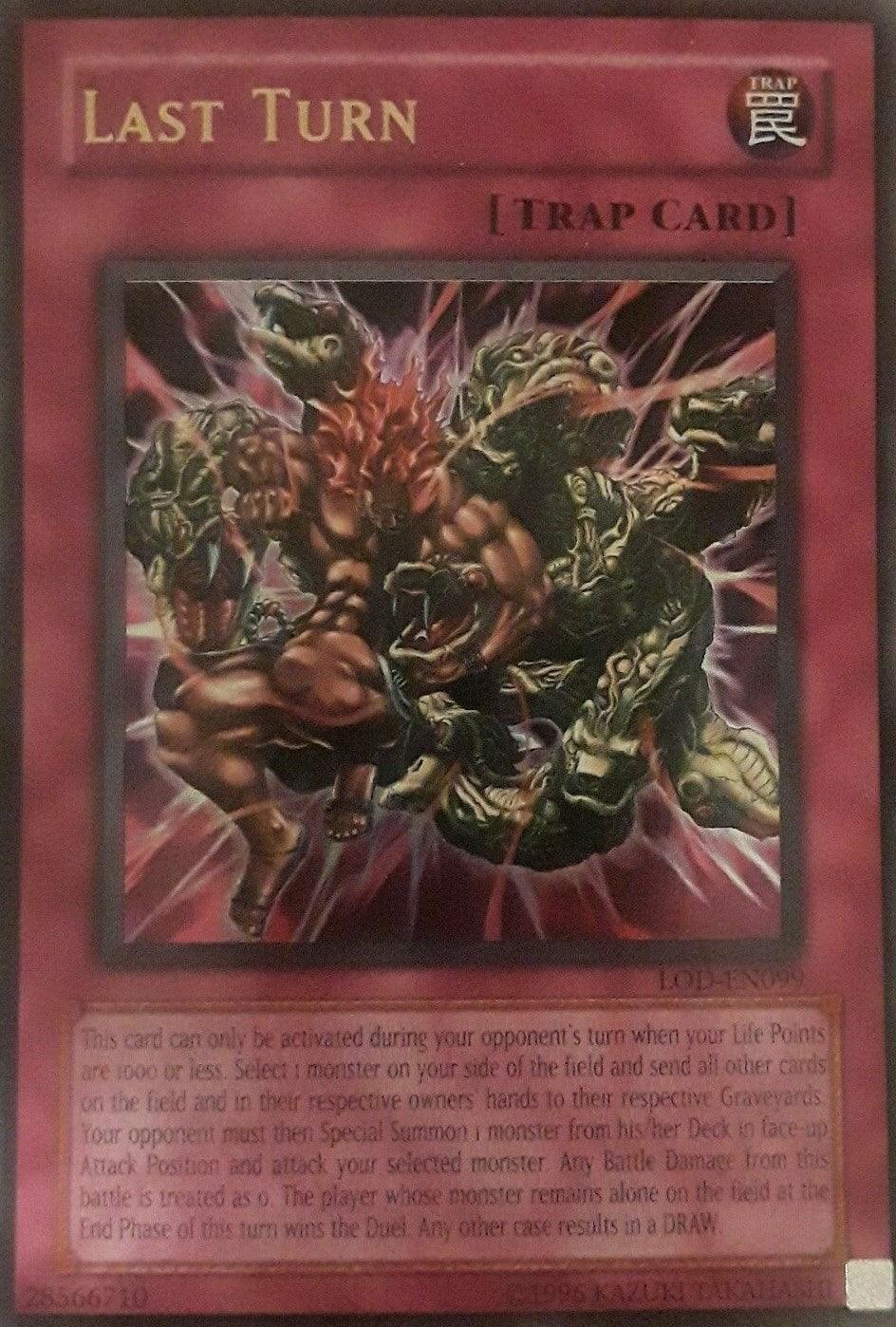 Legacy of Darkness, Normal Trap, Trap, Ultra Rare, Unlimited Last Turn [LOD-EN099] Ultra Rare - Trading Card World