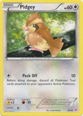 29, Colorless, Fighting[-20], Lightning[×2], Normal, Promo, XY: Trainer Kit 1 - Wigglytuff Pidgey (29/30) [XY: Trainer Kit 1 - Wigglytuff] - Trading Card World