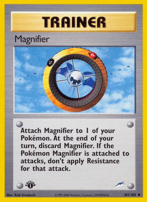 1st Edition Normal, Neo Destiny 1st Edition, Trainer, Uncommon Magnifier (101/105) [Neo Destiny 1st Edition] - Trading Card World