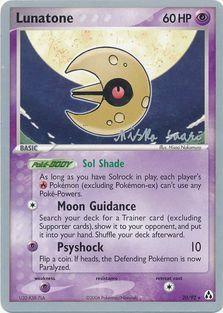 20, Normal, Psychic[x2], Pychic, Rare, World Championships 2006 Lunatone (20/92) (Suns & Moons - Miska Saari) [World Championships 2006] - Trading Card World