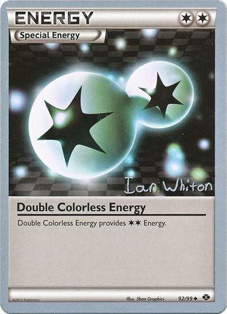 92, Colorless, Normal, Uncommon, World Championships 2013 Double Colorless Energy (92/99) (American Gothic - Ian Whiton) [World Championships 2013] - Trading Card World