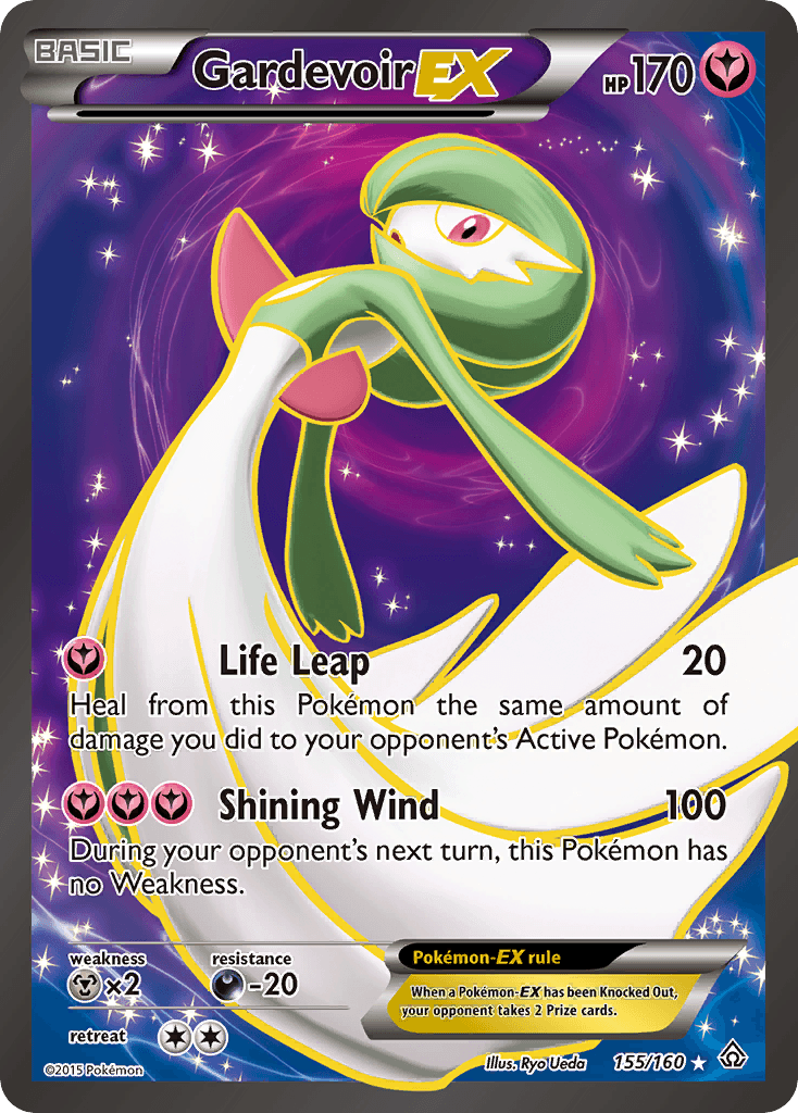 155, Darkness[-20], Fairy, Holofoil, Metal[×2], Ultra Rare, XY: Primal Clash Gardevoir EX (155/160) [XY: Primal Clash] - Trading Card World