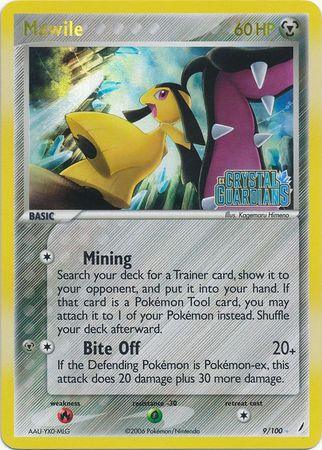 EX: Crystal Guardians, Fire[×2], Grass[-30], Holo Rare, Metal, Reverse Holofoil Mawile (9/100) (Stamped) [EX: Crystal Guardians] - Trading Card World