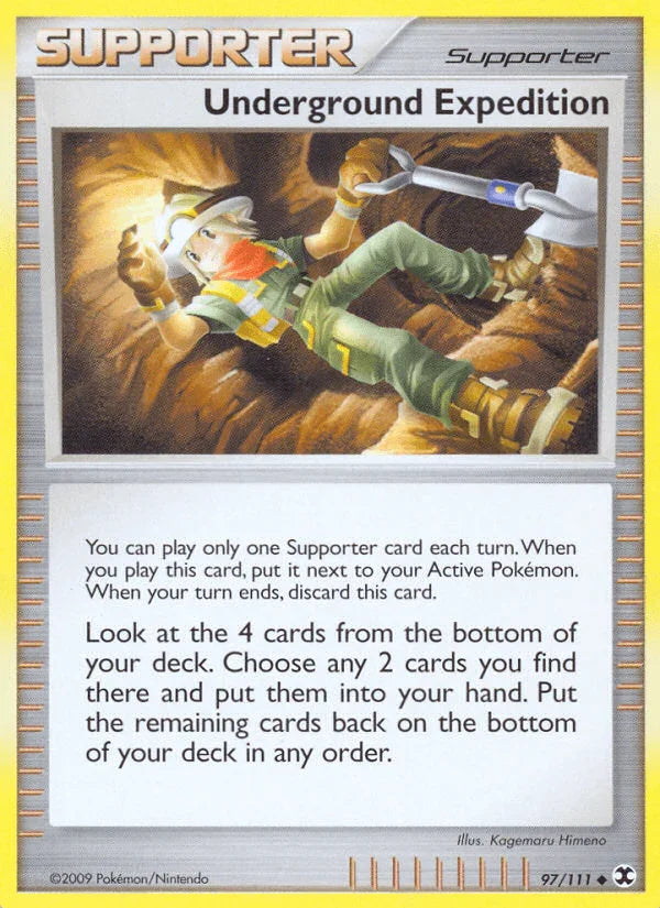 97, Normal, Platinum: Rising Rivals, Reverse Holofoil, Supporter, Uncommon Underground Expedition (97/111) [Platinum: Rising Rivals] - Trading Card World