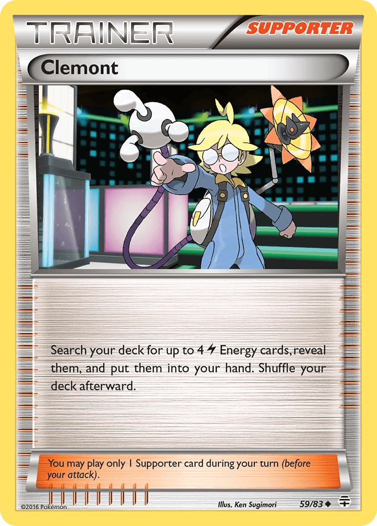 59, Normal, Reverse Holofoil, Supporter, Uncommon, XY: Generations Clemont (59/83) [XY: Generations] - Trading Card World