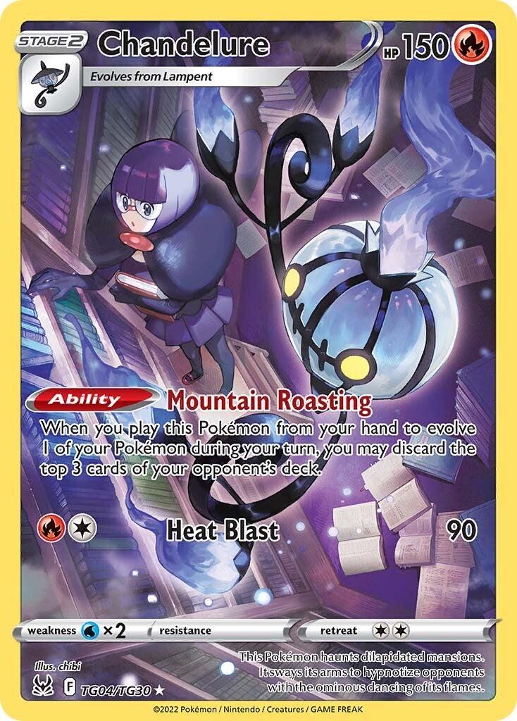 Fire, Holofoil, Secret Rare, Sword & Shield: Lost Origin, TG04, Water [x2] Chandelure (TG04/TG30) [Sword & Shield: Lost Origin] - Trading Card World