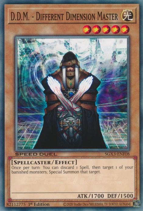 1st Edition, Common, Effect Monster, Light, Speed Duel GX: Duelists of Shadows, Spellcaster D.D.M. - Different Dimension Master [SGX3-ENF08] Common - Trading Card World