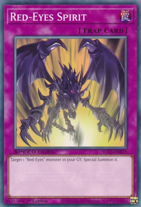 1st Edition, Common, Normal Trap, Speed Duel GX: Duelists of Shadows, Trap Red-Eyes Spirit [SGX3-ENB19] Common - Trading Card World