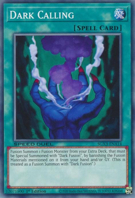 1st Edition, Common, Normal Spell, Speed Duel GX: Duelists of Shadows, Spell Dark Calling [SGX3-ENA14] Common - Trading Card World