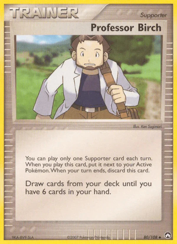 80, EX: Power Keepers, Normal, Supporter, Uncommon Professor Birch (80/108) [EX: Power Keepers] - Trading Card World