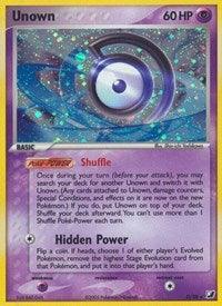 EX: Unseen Forces, Holo Rare, Holofoil, Psychic Unown (D) (D/28) [EX: Unseen Forces] - Trading Card World