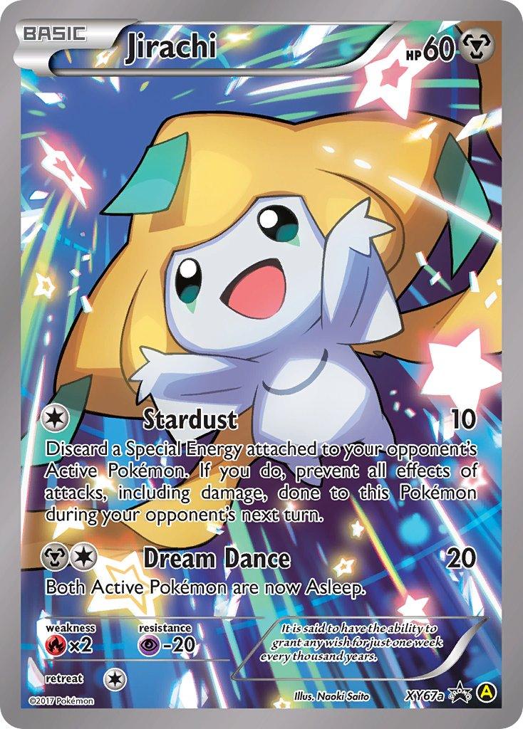 Alternate Art Promos, Fire[×2], Holofoil, Metal, Promo, Psychic[-20], XY67a Jirachi (XY67a) [Alternate Art Promos] - Trading Card World
